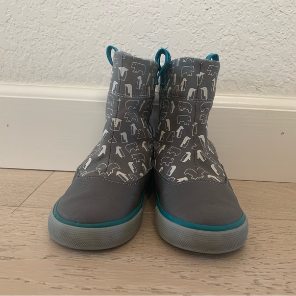 See Kai Run Toddler Boys Gray Boots Sz 10 - Picture 2 of 5